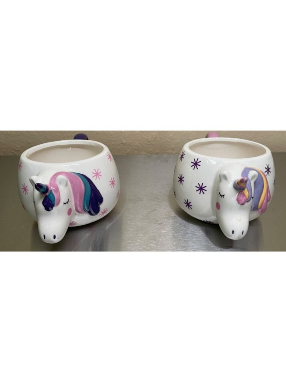 Unicorn Ceramic 3D Mug Coffee Tea Cocoa Chocolate Whimsical Planter 18 oz Mug - Picture 13 of 16
